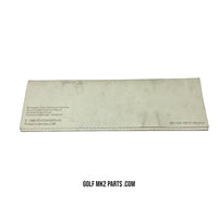 Golf / Jetta MK2 Alpha radio brochure BR-57