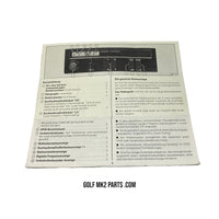 Golf / Jetta MK2 Alpha radio brochure BR-57