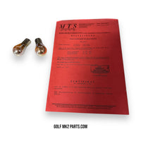 MTS White and Black taillight set. Very rare, with Certificate.