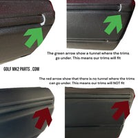 Black bumper trim replacement Big (Upper one)