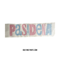 Pasadena sticker decal set Red "P"