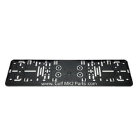 Golf MK2 Parts license plate holder (EU style)